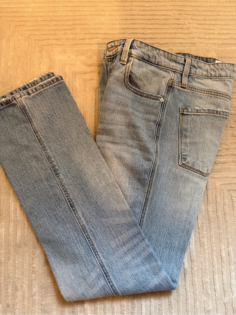 KanCan Women's Light Blue Straight Jeans